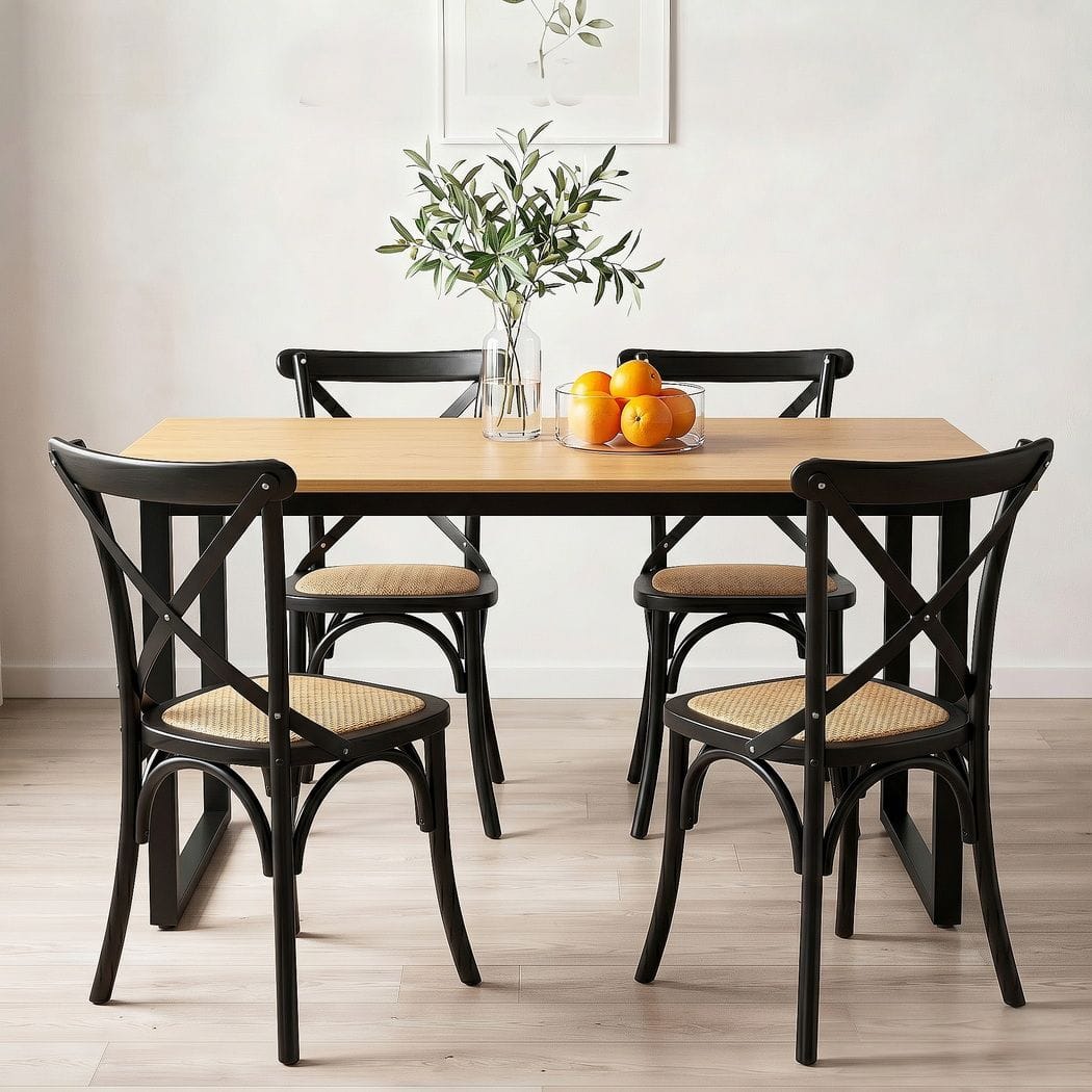Dining Set Industrial Style 150x90cm