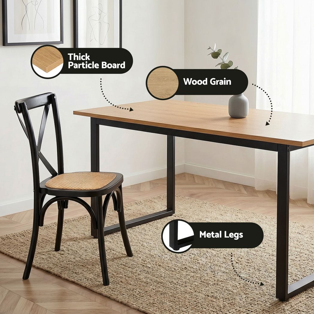 Dining Set Industrial Style 150x90cm