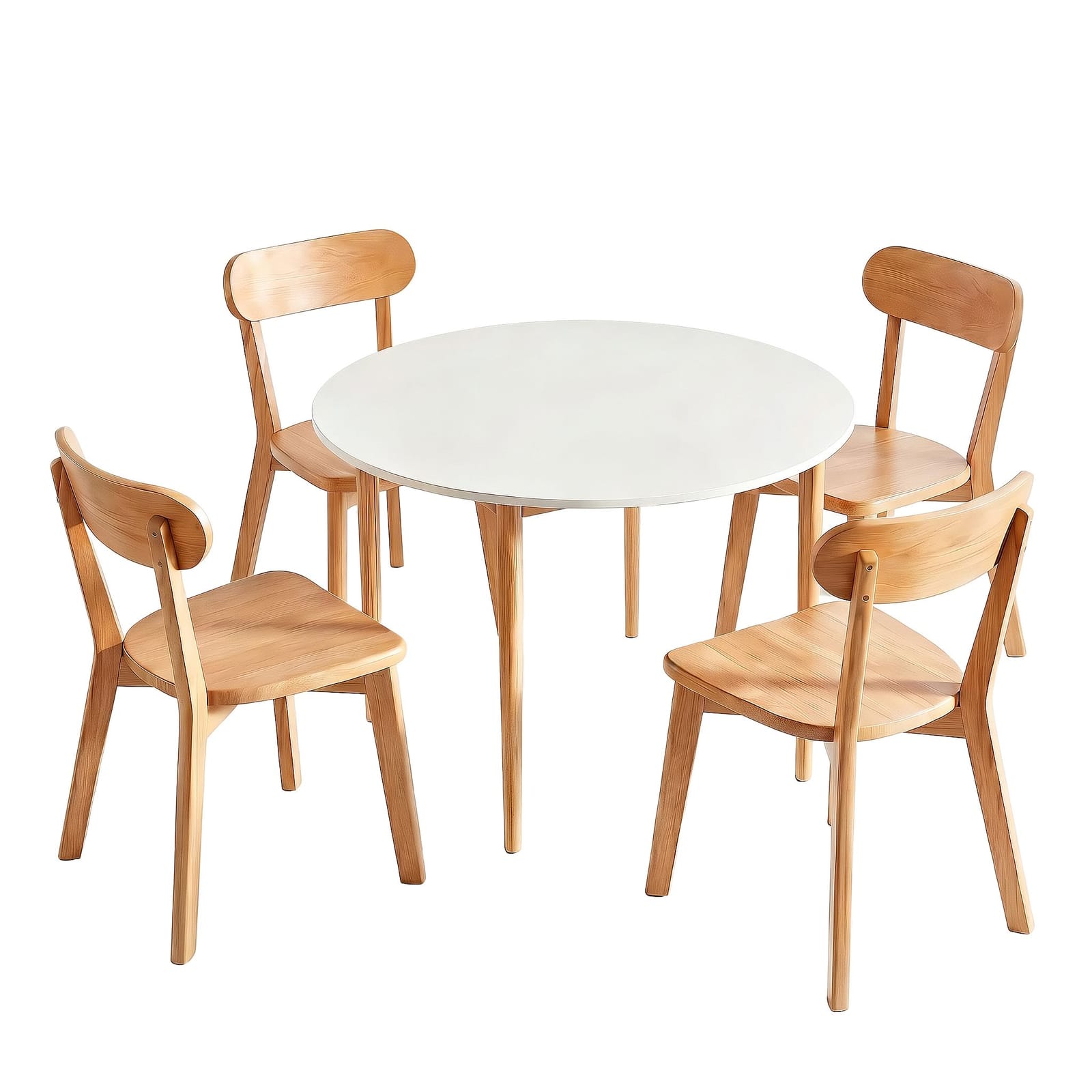 Round Dining Table Set Compact king