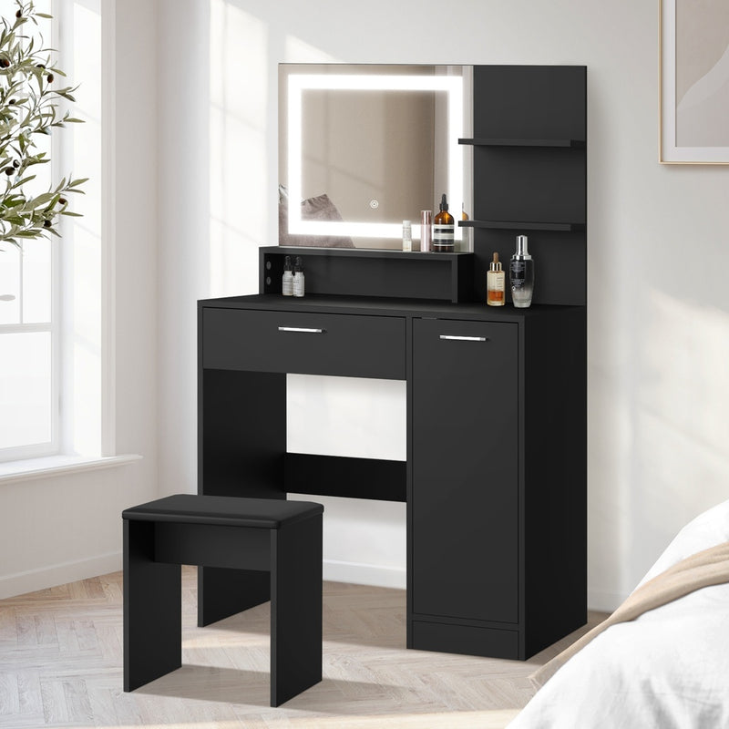 Dressing Table Stool Set LED Light Large Cabinet | Dressing Table - photo 11