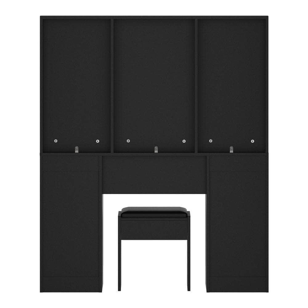 Dressing Table Large Makeup Mirror 10 LED Bulbs Black