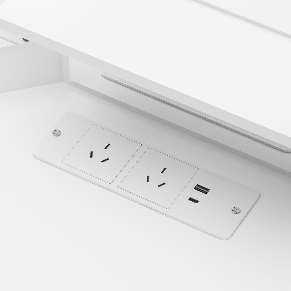 Dressing Table Set White Led 103x50x142cm