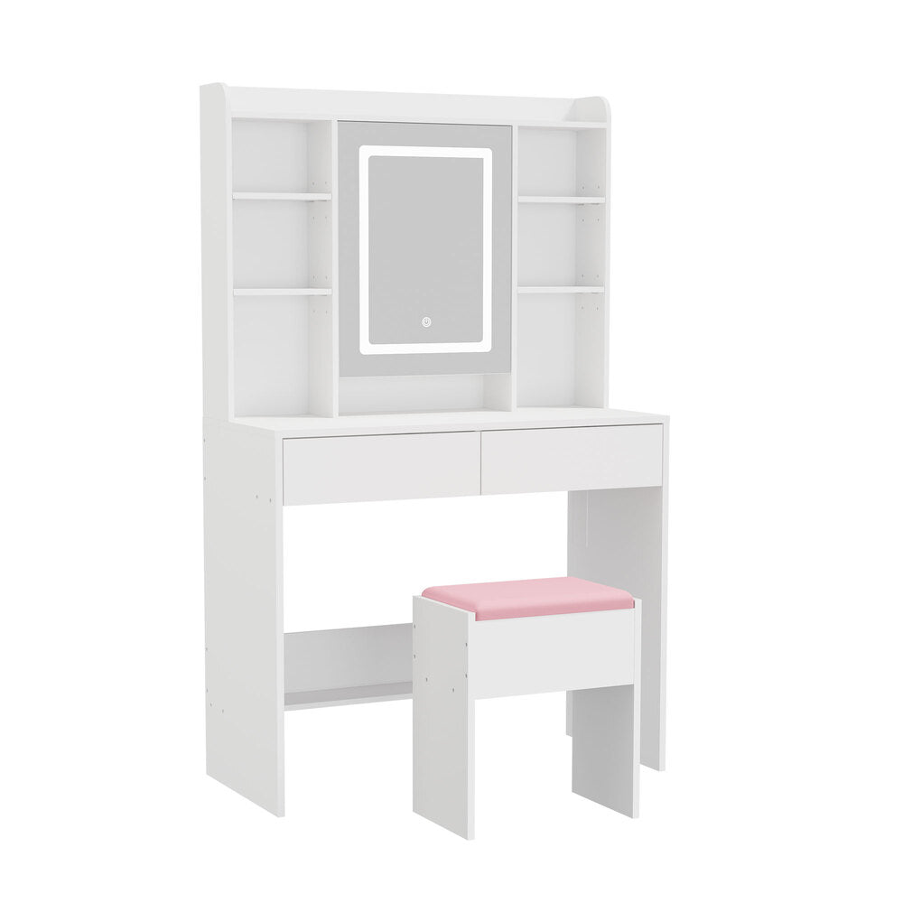 Dressing Table Set Touch Control 90x40x145.5cm