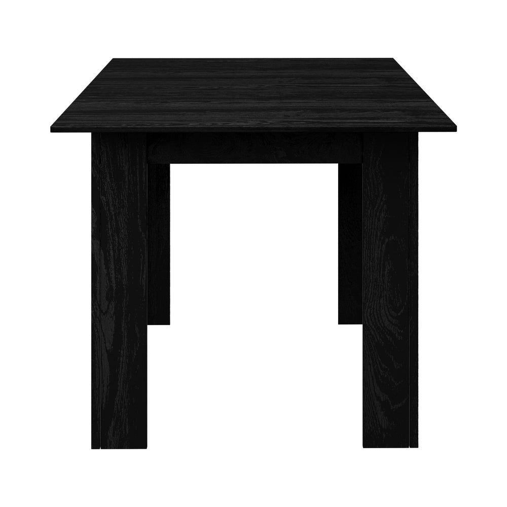 160cm Extendable Dining Table Cafe Table Black/Wooden
