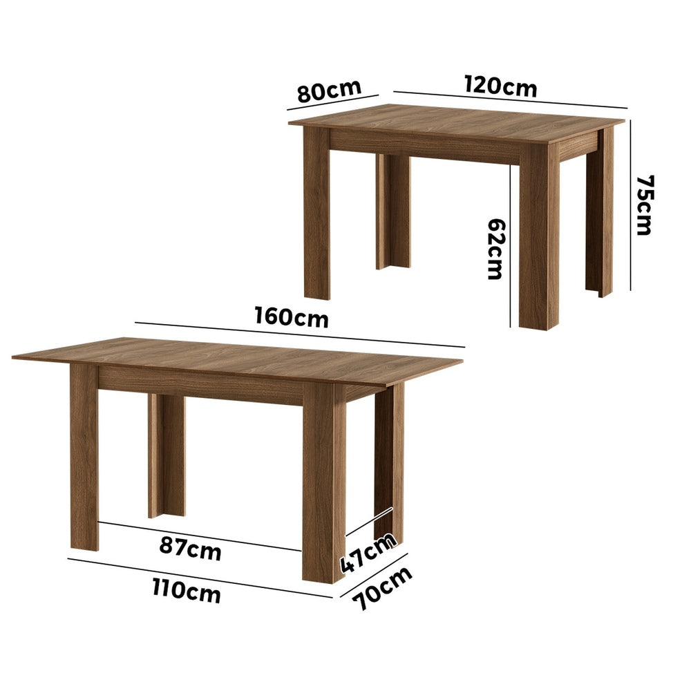 Extendable Dining Table Walnut
