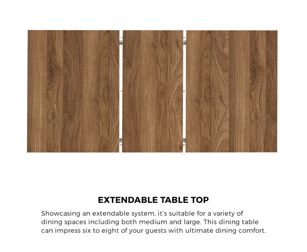 Extendable Dining Table Walnut