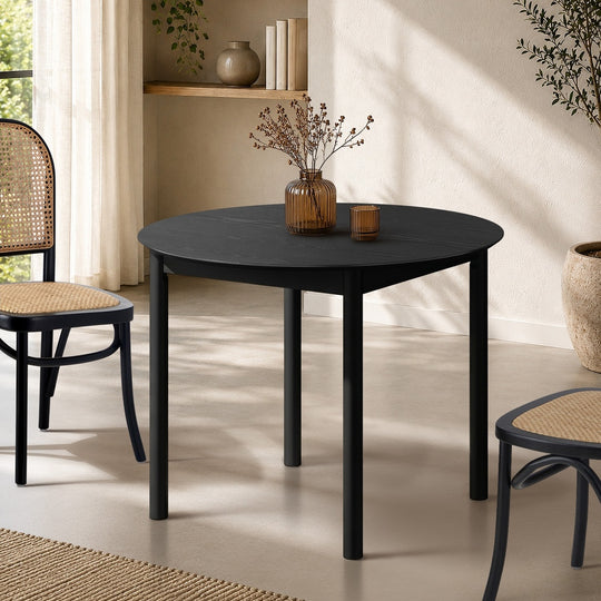 Round Dining Table 100cm 4 Seater Wooden - Dining Table