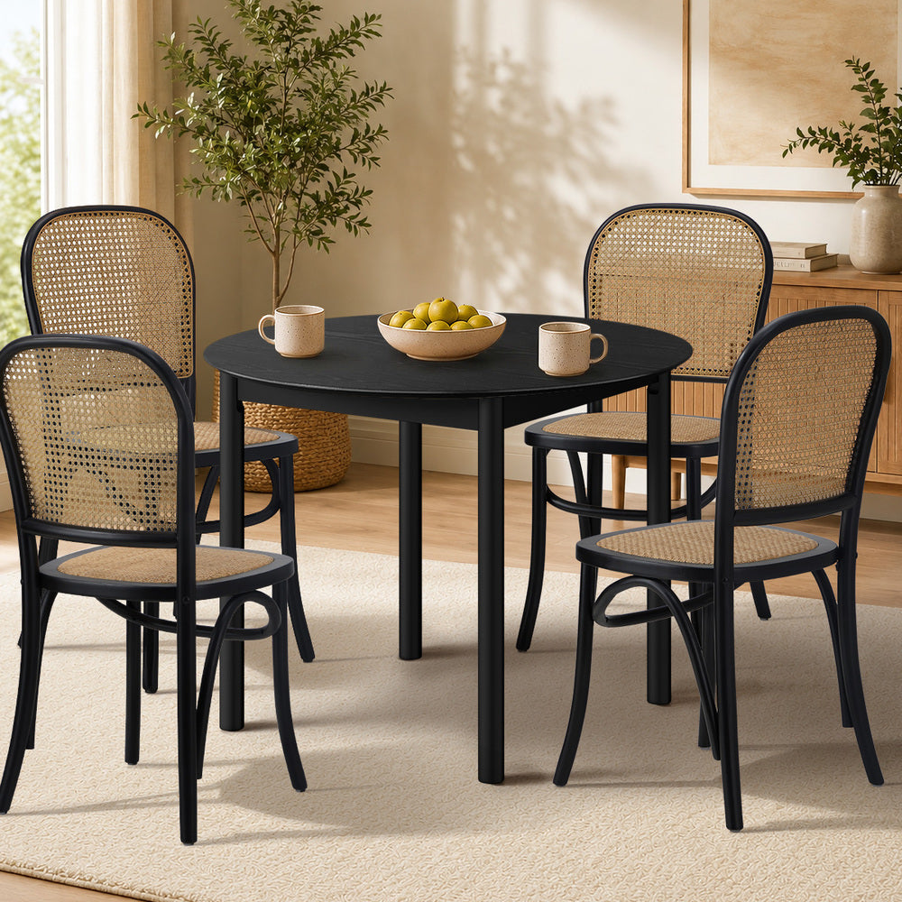 Round Dining Table 100cm 4 Seater Wooden | Simpledeals