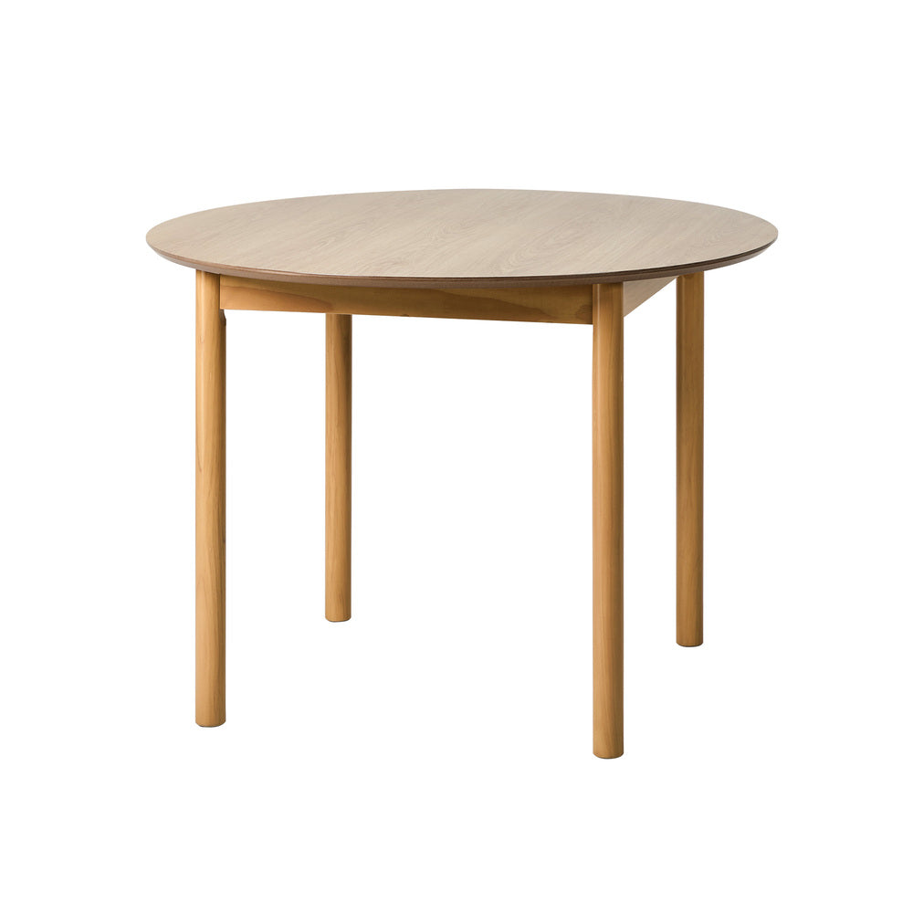 Wooden Dining Table 100cm Round Table 4 Seater Black
