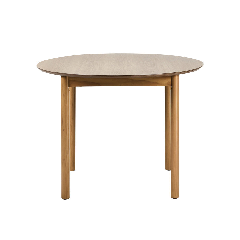 Wooden Dining Table 100cm Round Table 4 Seater Black