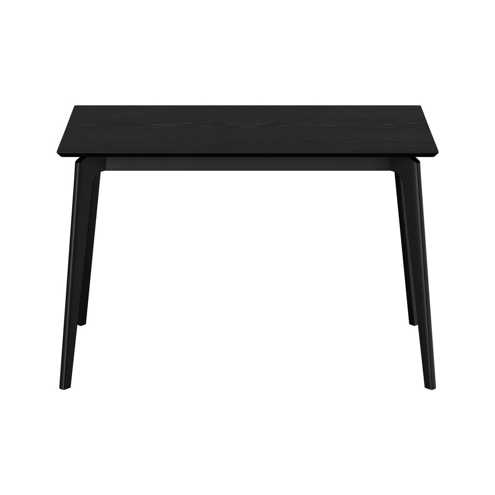 Black Dining Table 120cm 4 Seater Rectangular | Simpledeals