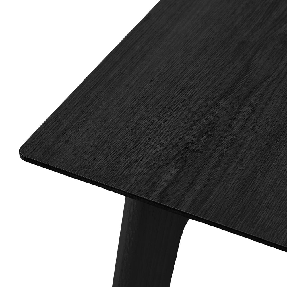 Black Dining Table 120cm 4 Seater Rectangular | Simpledeals