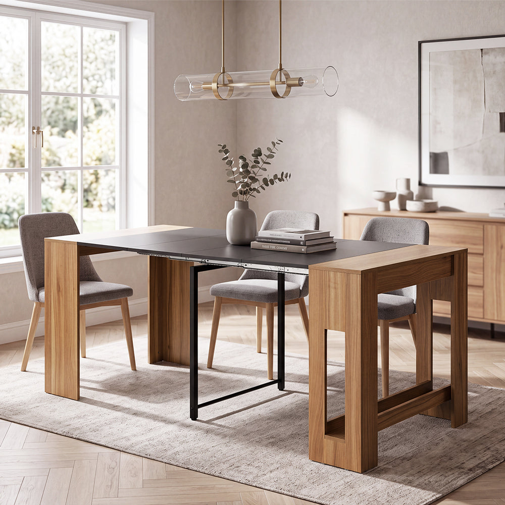 Extendable Dining Table Natural 47x80x76cm