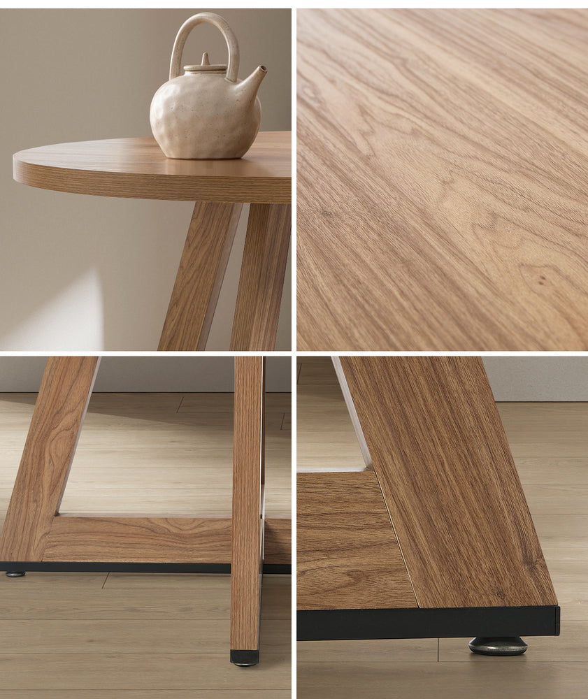 120cm Round Dining Table Wooden Kitchen Furniture Modern Dining Room