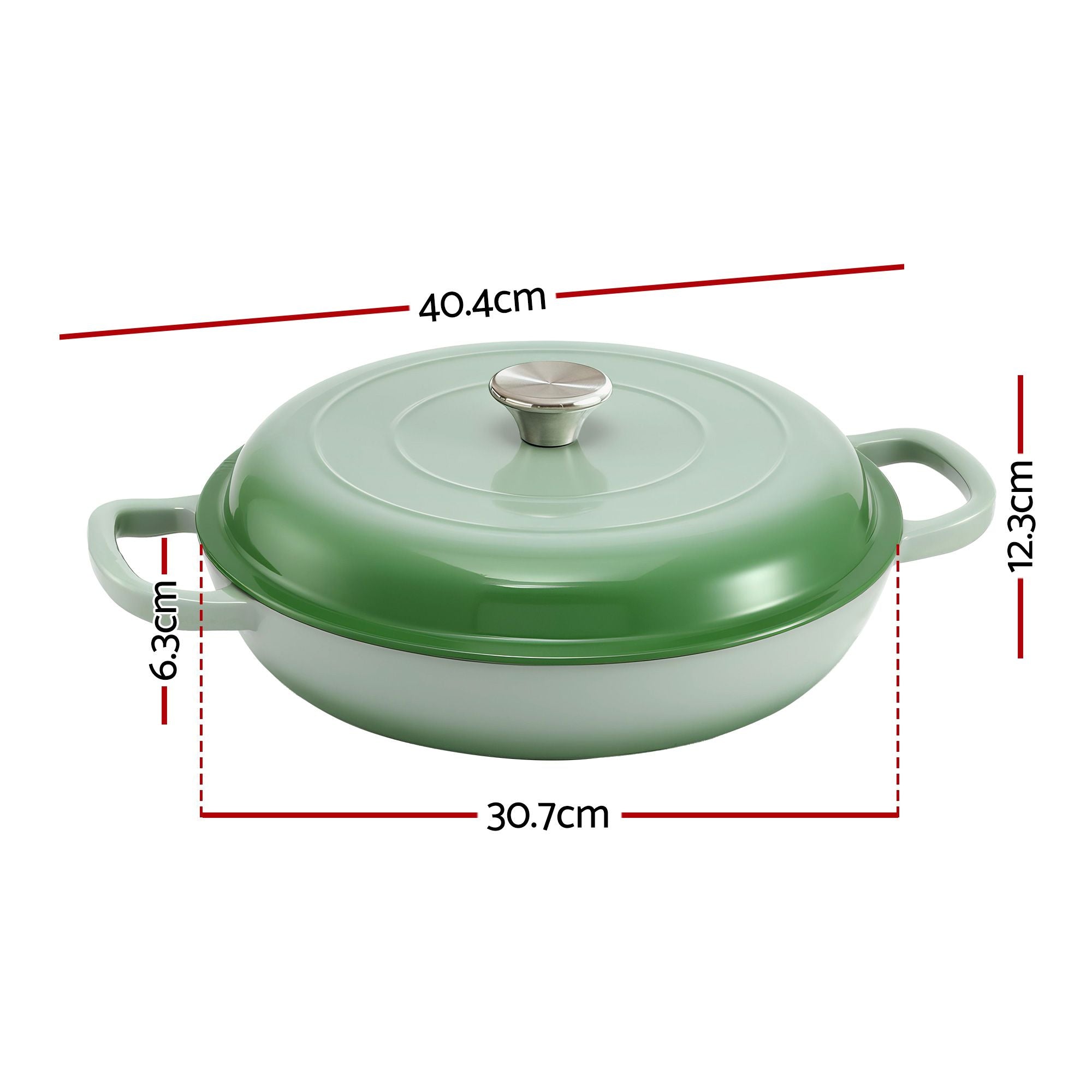 Cast Iron Dutch Oven 3.3L Enameled Sourdough Pot | Simpledeals