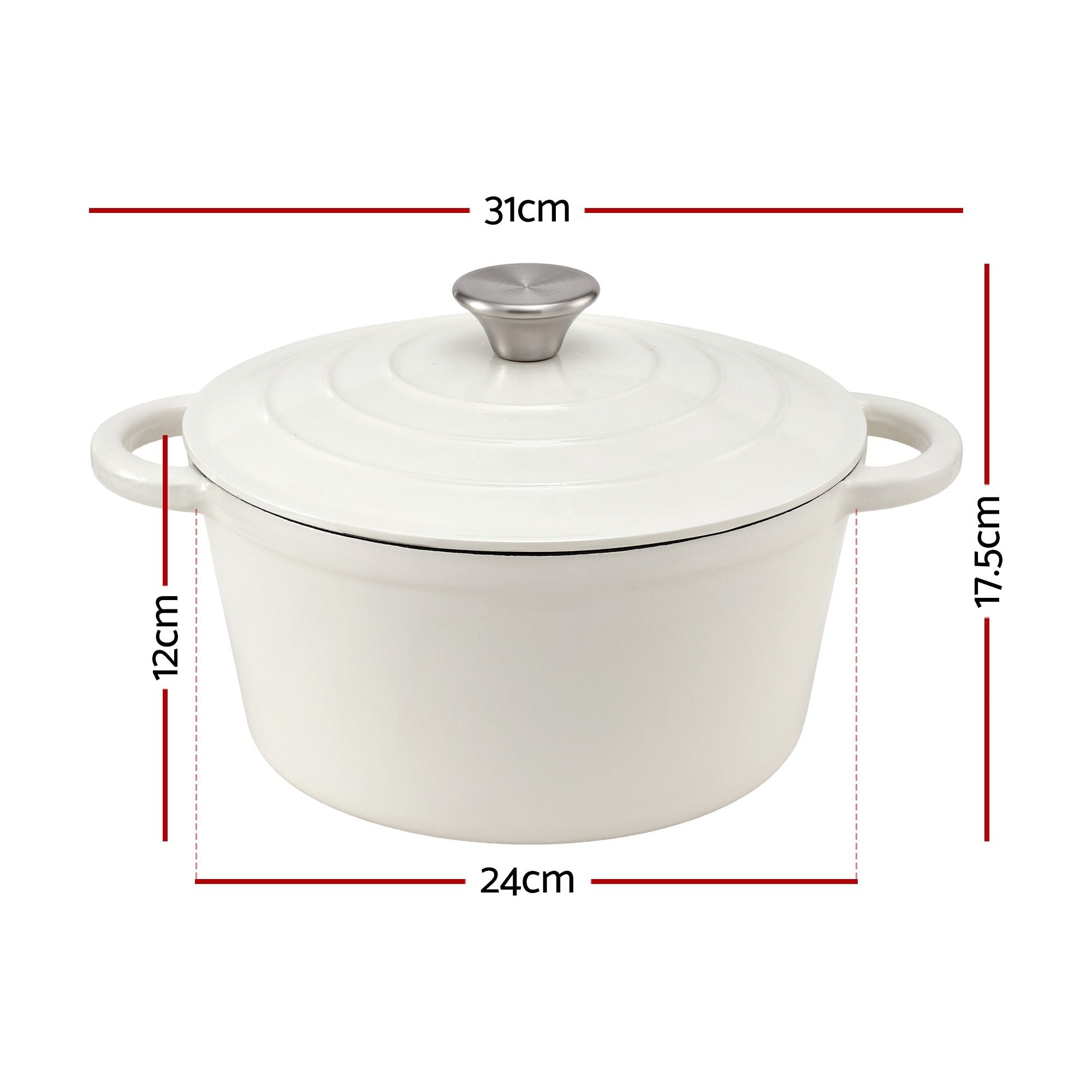 Cast Iron Dutch Oven 3.8L Sourdough Bread Pot | Simpledeals