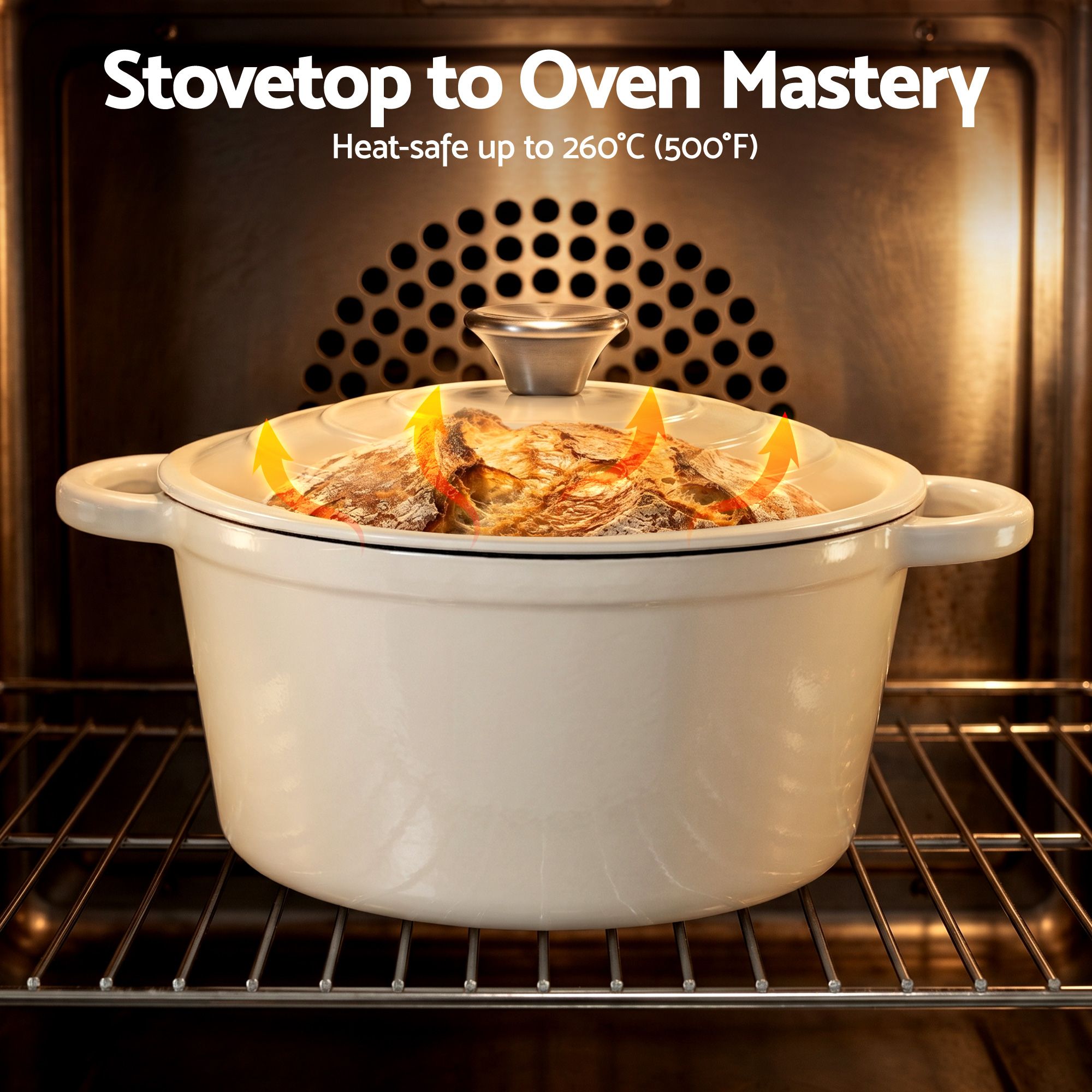 Cast Iron Dutch Oven 3.8L Sourdough Bread Pot | Simpledeals