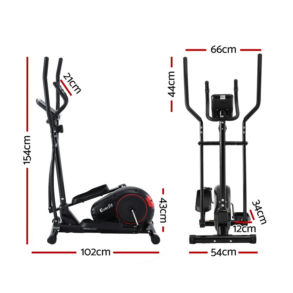 Exercise Bike Elliptical Cross Trainer Home Gym Fitness Machine Lcd