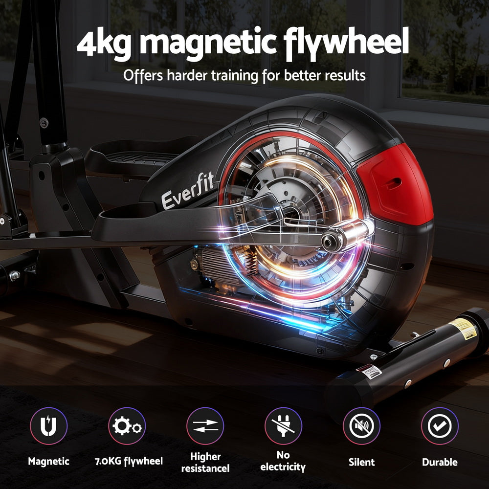 Exercise Bike Elliptical Cross Trainer Home Gym Fitness Machine Lcd