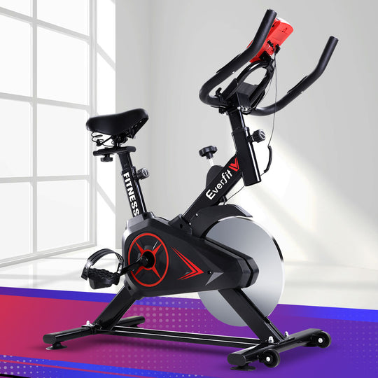 Spin Bike Exercise Bike Flywheel Cycling Home Gym Fitness Machine, Commercial Workout Phone Holder