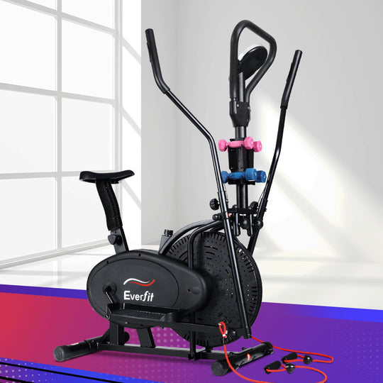 Exercise Bike 6 In 1 Elliptical Cross Trainer Home Gym Indoor Cardio | Exercise Bikes