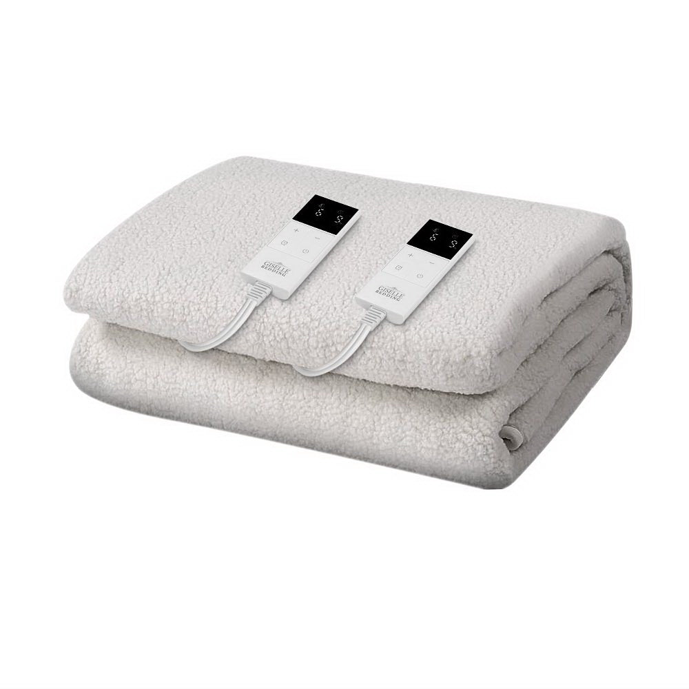 King Electric Blanket Fleecy Underlay Warm Comfortable Bedding