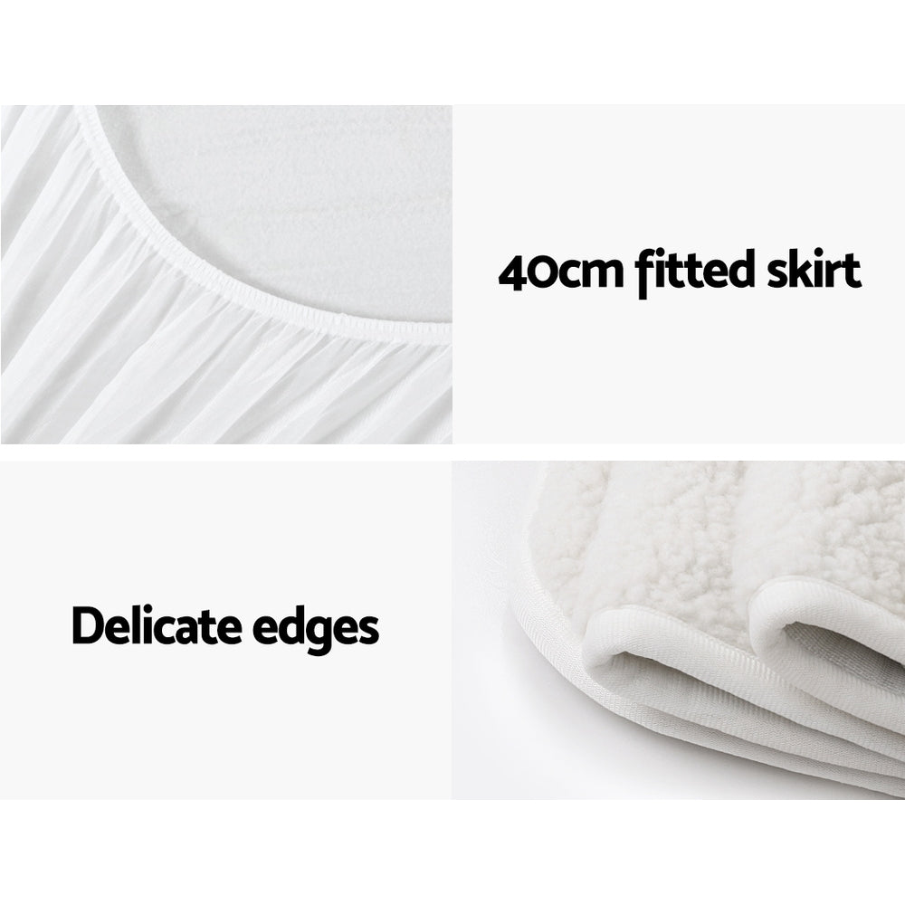King Electric Blanket Fleecy Underlay Warm Comfortable Bedding