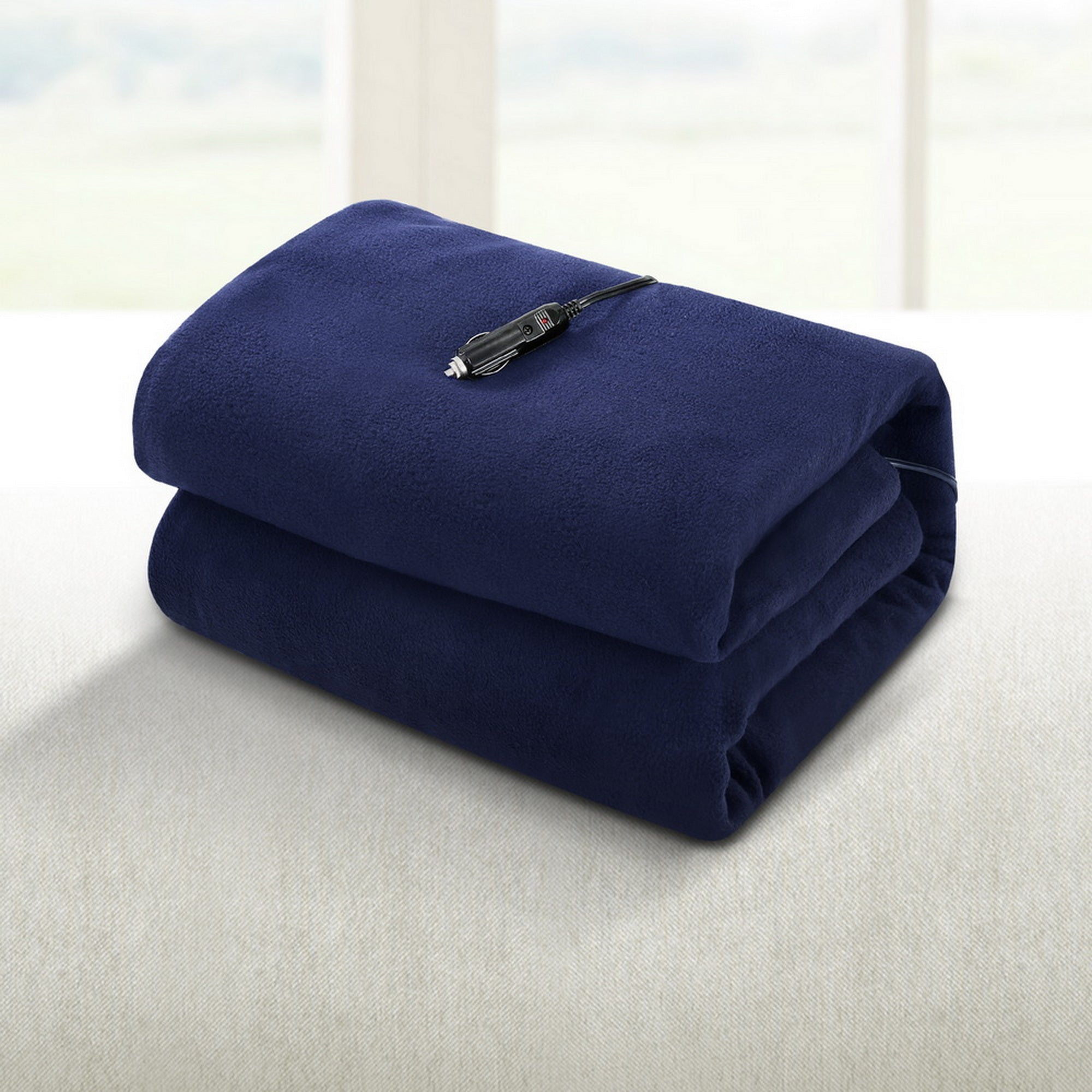 Electric Heated Blanket Car Truck Throw Rug Travel Camping 12V Dc Aut