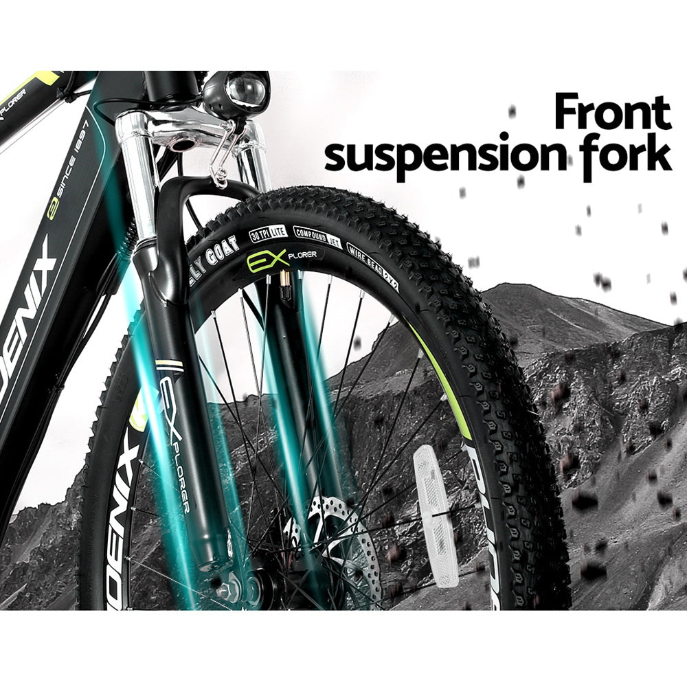 Phoenix 27.5 Inch Electric Bike Mountain Bicycle Ebike Built-In Battery