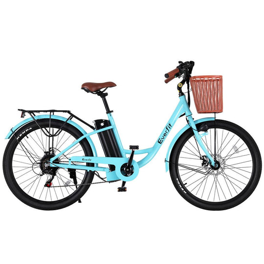 Everfit 26" Electric Bike City Bicycle eBike e-Bike Commuter w/ Battery WH
