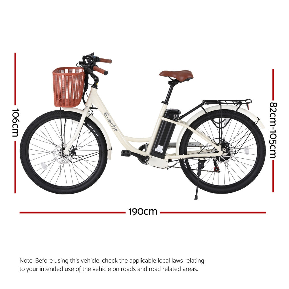 26" Electric Bike City Bicycle eBike e-Bike Commuter w/ Battery