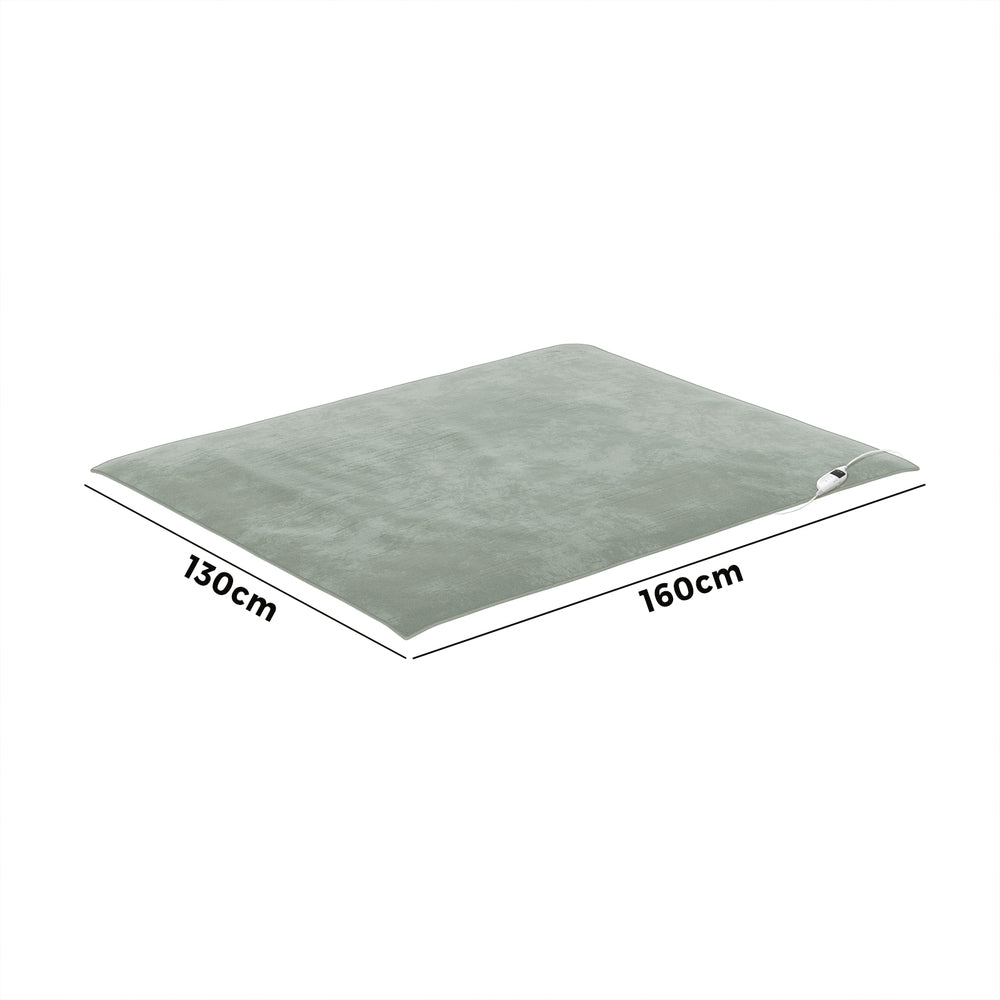 Electric Heated Blanket Washable Throw Rug Coral Fleece