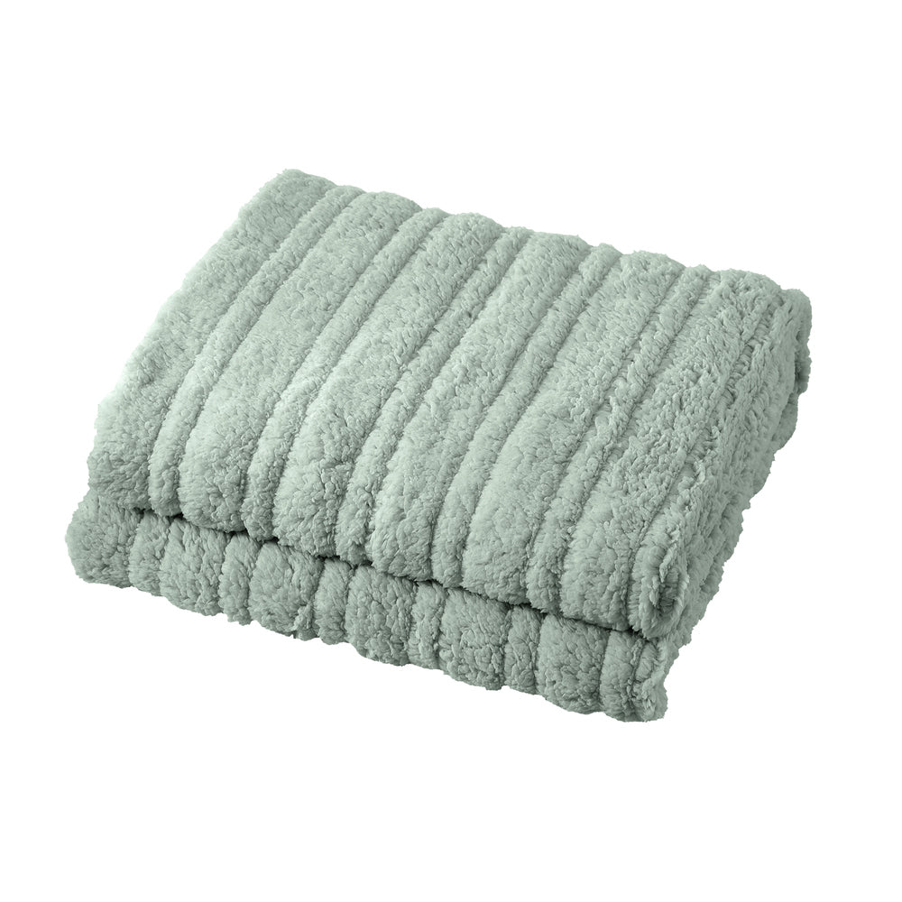 Electric Heated Blanket Washable Throw Rug Coral Fleece