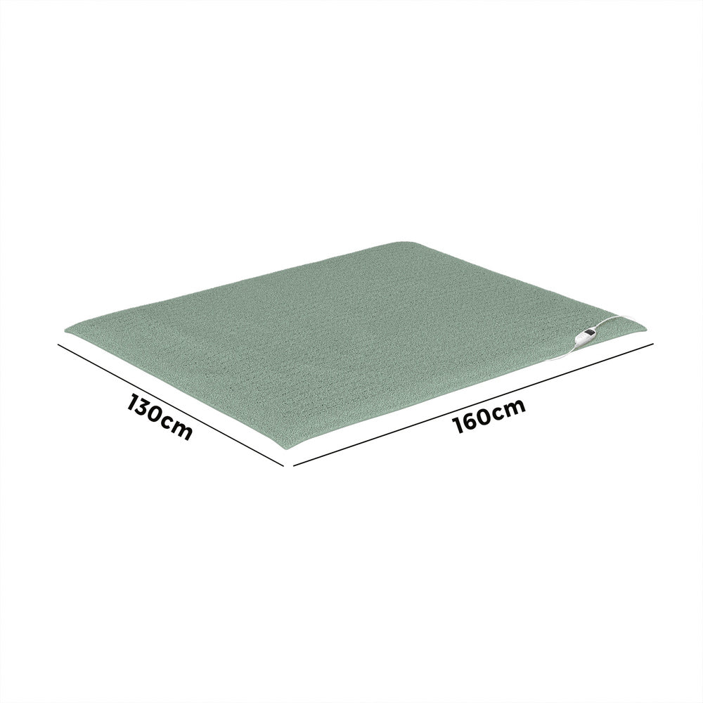 Electric Heated Blanket Washable Throw Rug Coral Fleece