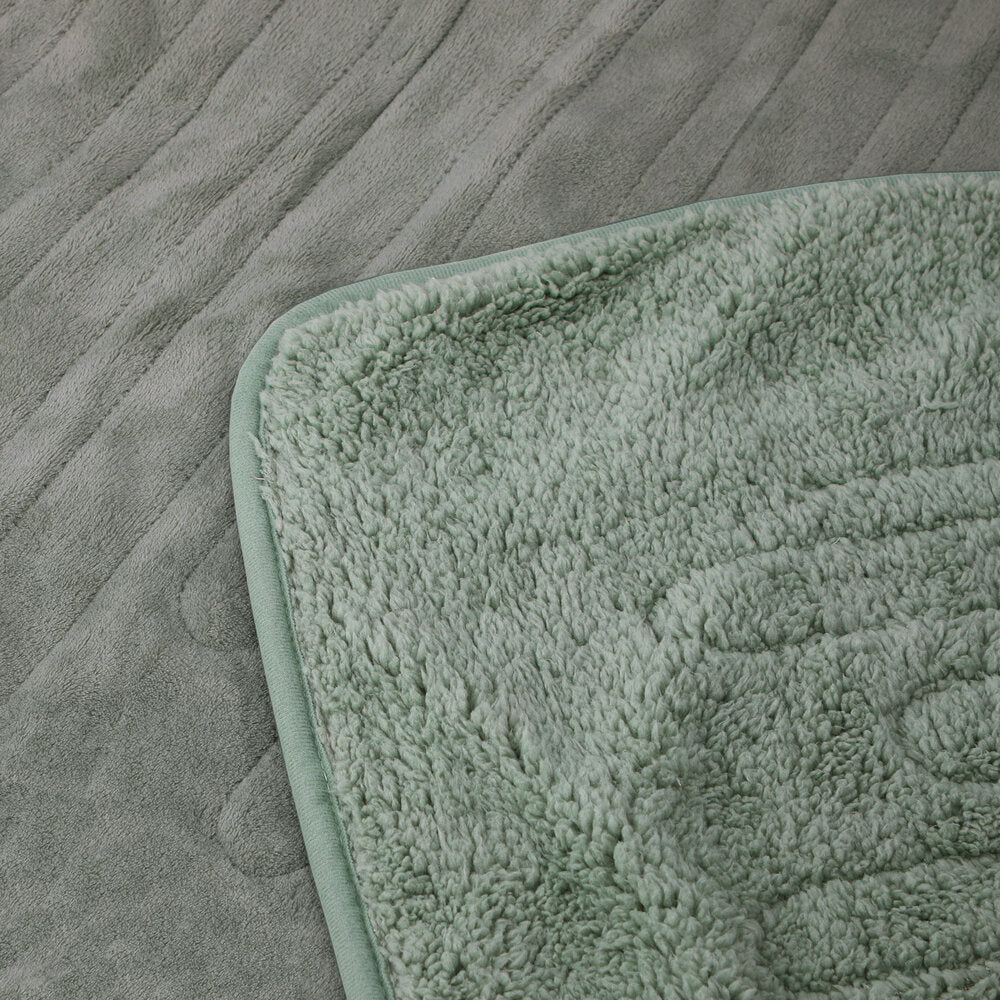 Electric Heated Blanket Washable Throw Rug Coral Fleece