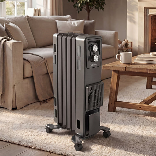 1.5kW Oil Free Column Heater 5 Fin Turbo Fan - living > electronics