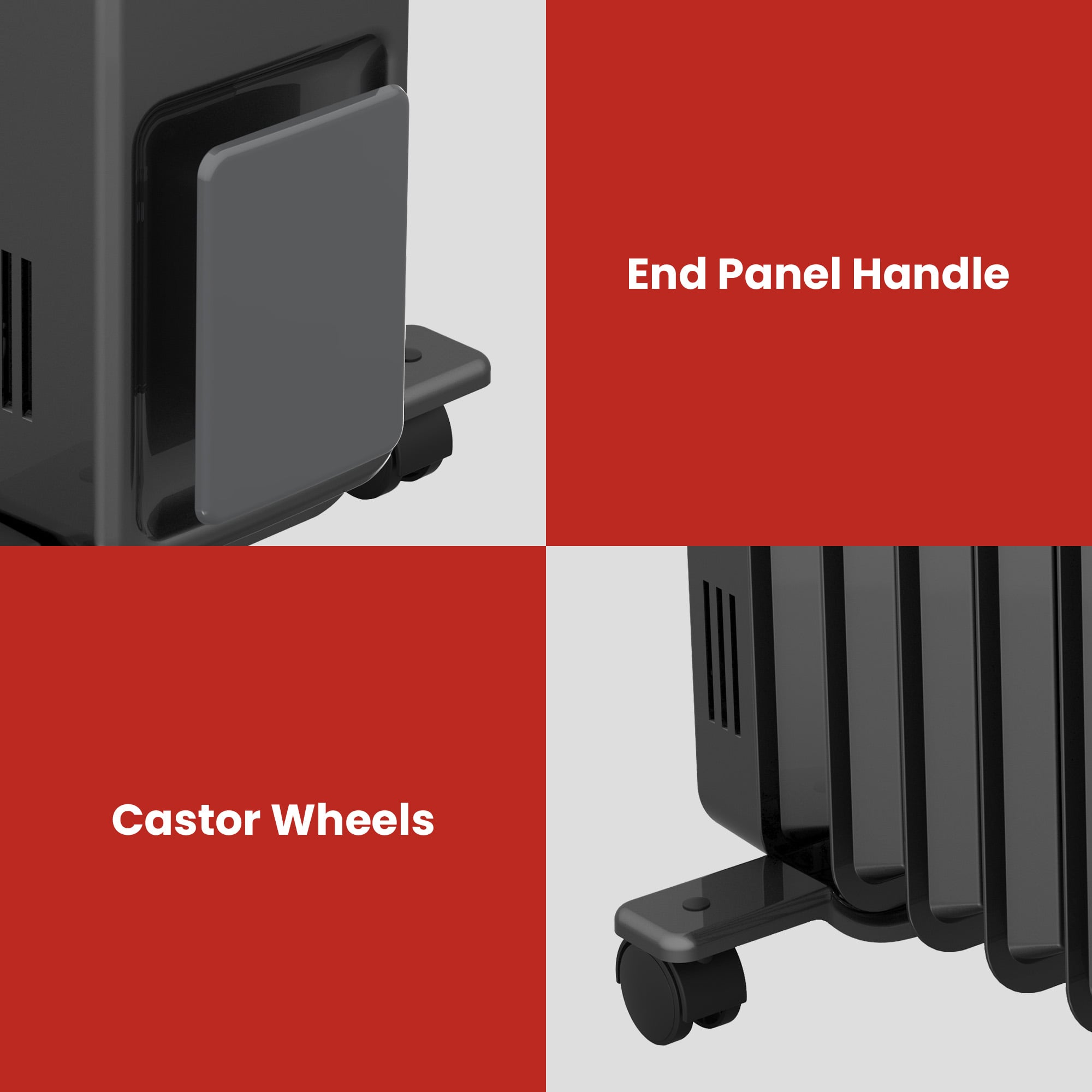 Column Heater Oil Free Black