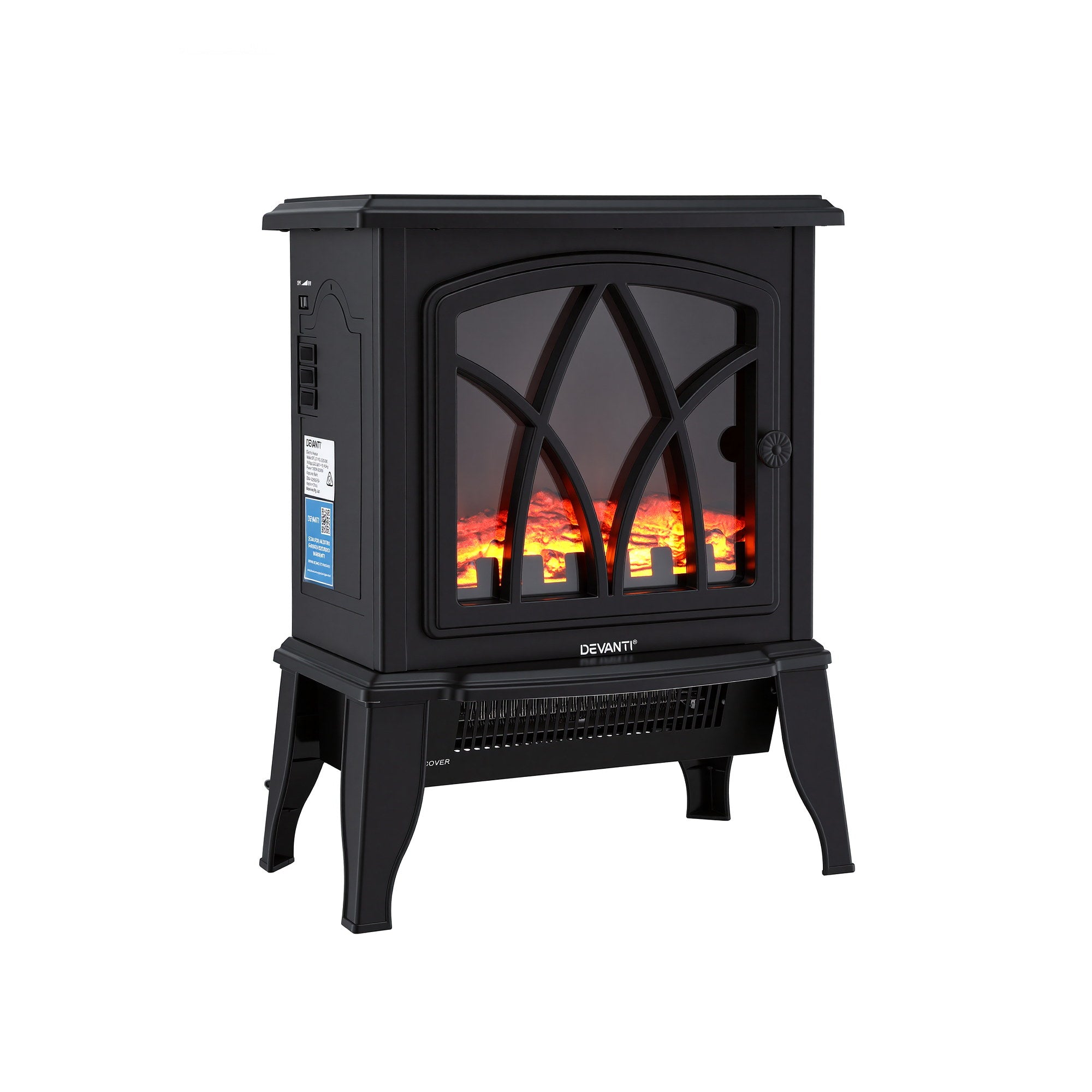 Devanti 2000W Electric Fireplace Heater Stove | Simpledeals