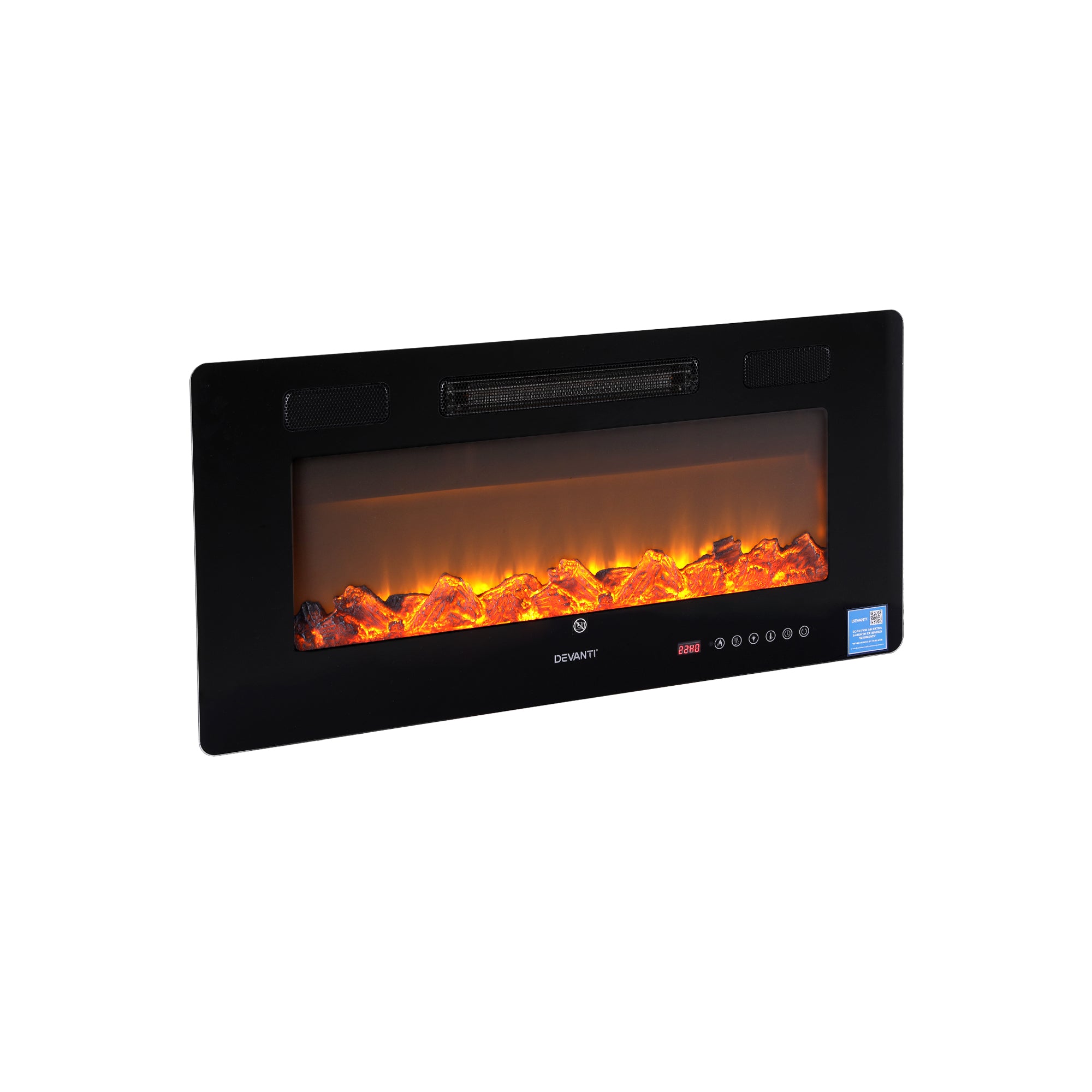 Electric Fireplace Wall Mounted 1800W Remote Control