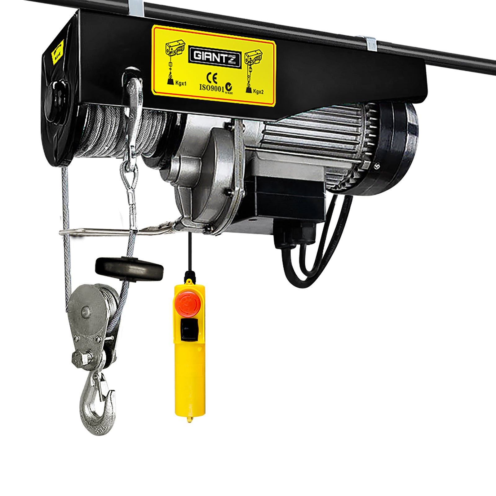 Electric Hoist Winch 1000KG 20M Cable Remote Lift Tool