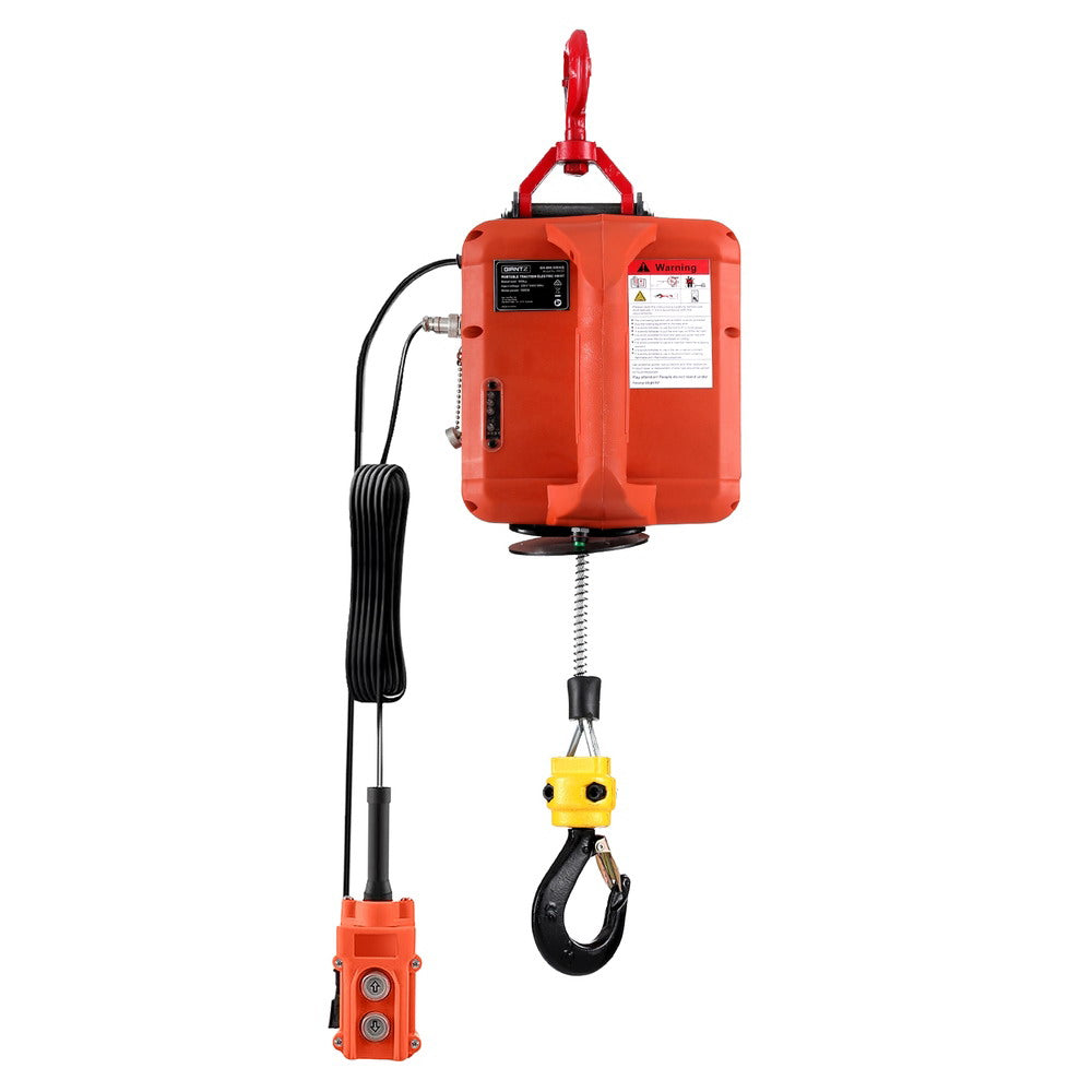 Electric Hoist Winch 500KG Wired/Wireless Remote Control | Automotive Lifts & Hoists