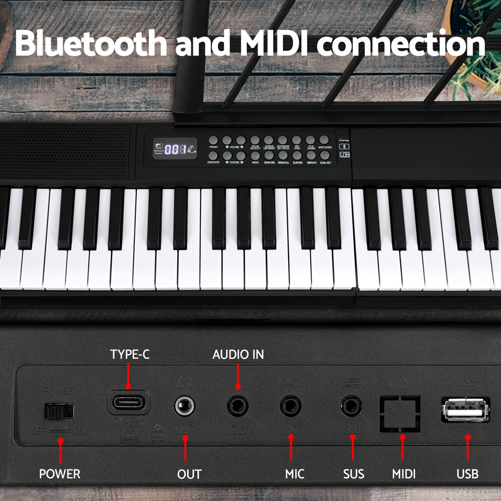 61 Keys Foldable Electronic Piano Keyboard Digital Electric W/ Carry Bag