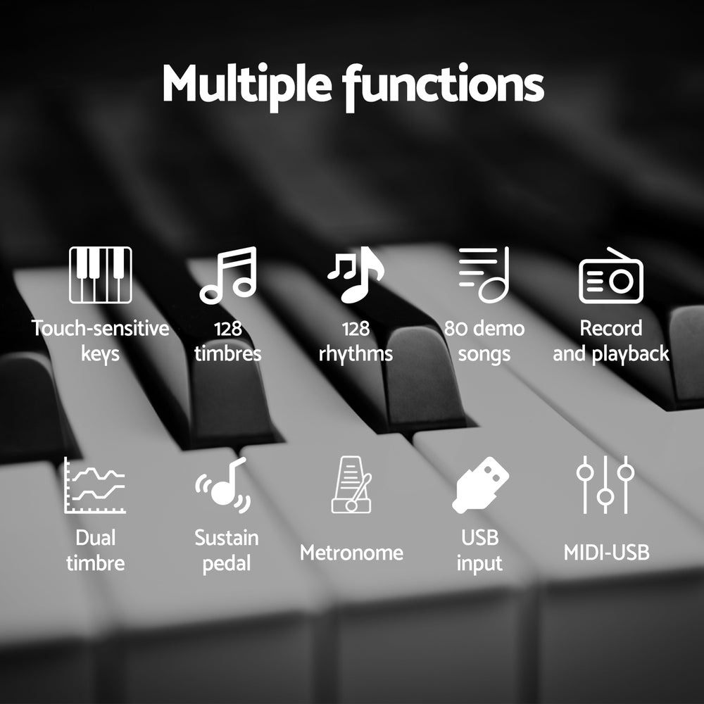 88 Keys Foldable Electronic Piano Keyboard Digital Electric Carry Bag