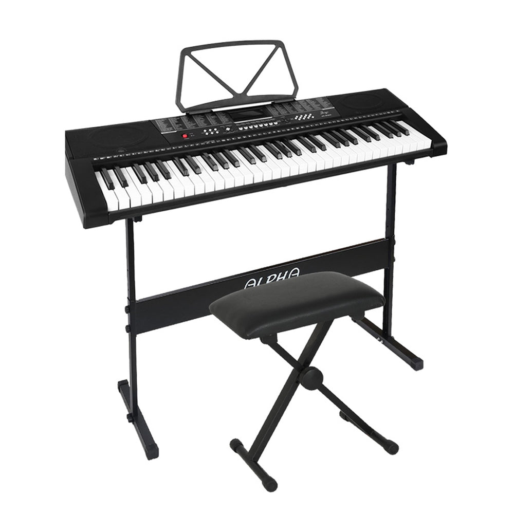 61 Keys Electronic Piano Keyboard Digital Electric Stand Stool Speaker