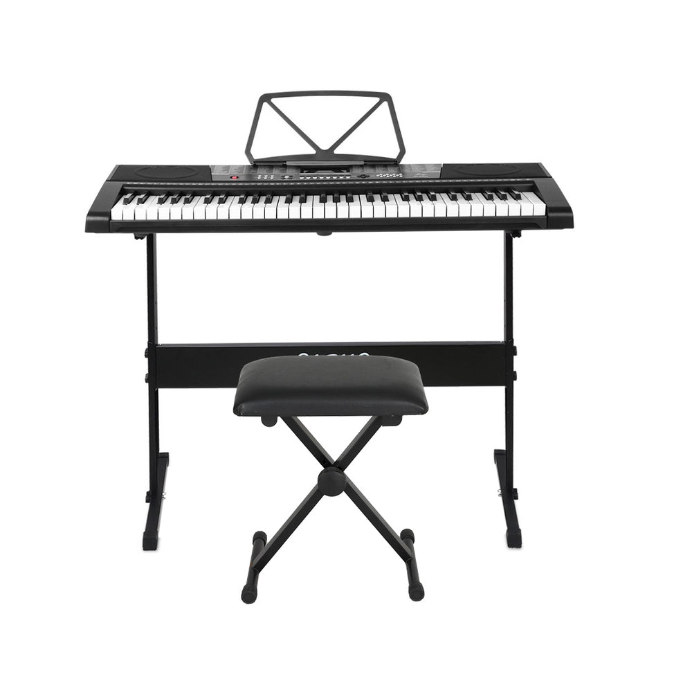 61 Keys Electronic Piano Keyboard Digital Electric Stand Stool Speaker