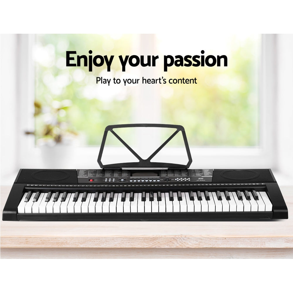 61 Keys Electronic Piano Keyboard Digital Electric Stand Stool Speaker