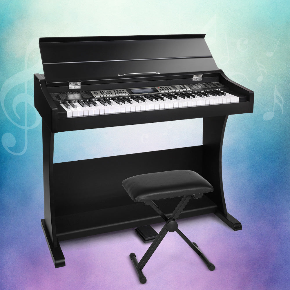 61 Keys Electronic Piano Keyboard Digital Electric Classical Stand W/ Stool