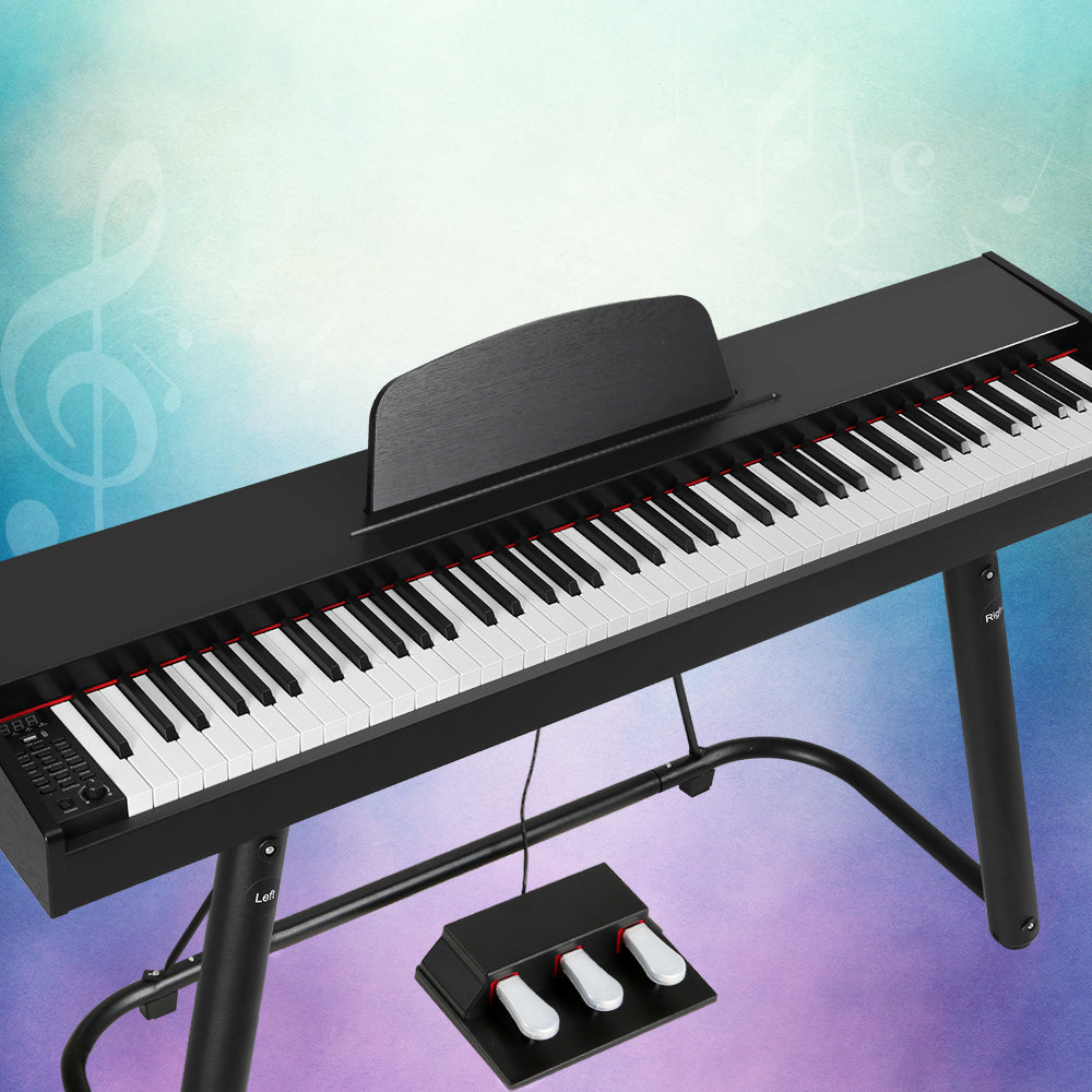 88 Keys Electronic Piano Keyboard Digital Electric Stand Full Weighted | Musical Keyboards