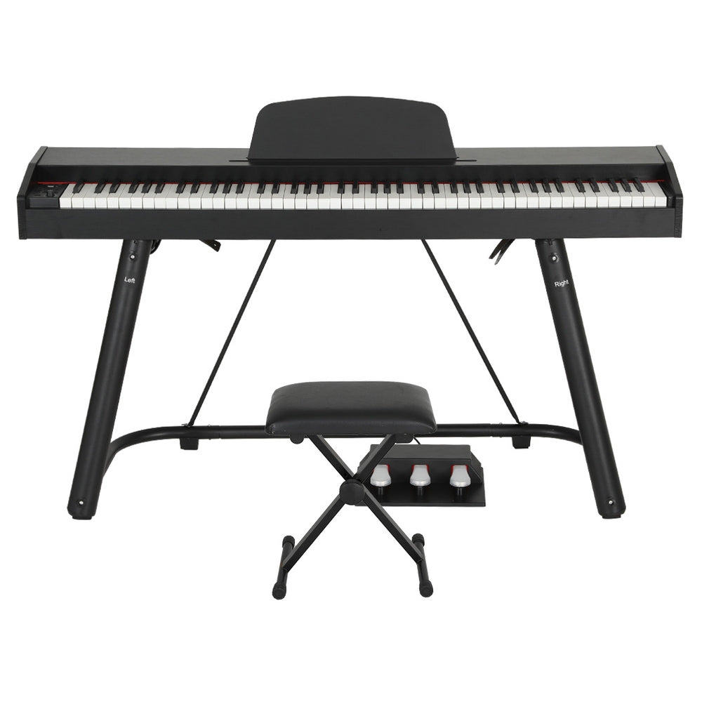 88 Keys Electronic Piano Keyboard Digital Electric Stand Stool Weighted