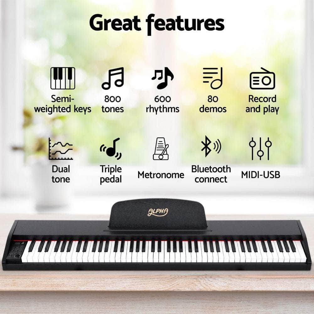88 Keys Digital Piano Keyboard Electronic w/ Stand